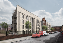 CGI of Glasgow east end housing site
