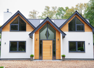 New-build home with impressive facade