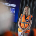 women in hi-vis vest