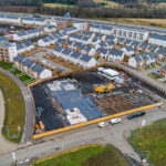 Aerial image of care home under construction