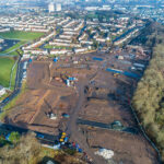 Offsite construction aids affordable housing projects in Coatbridge Aerial images of Dunottar Avenue, Coatbridge