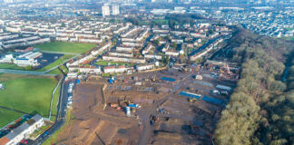 Aerial images of Dunottar Avenue, Coatbridge