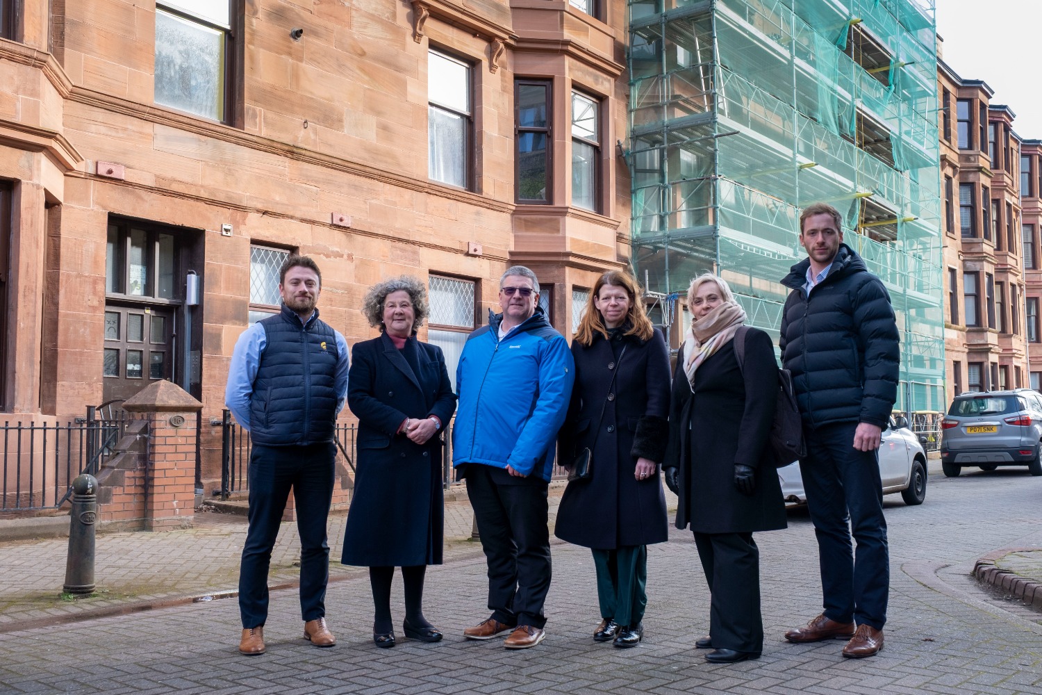 Chris Murray, CCG Development and Marketing ManagerIrene McFarlane, CEO Linthouse HA
Fraser McKay, Relationship Director, CAF Bank
Alison Taylor, CEO CAF Bank
Carol Stuart, Chief People Officer
Jonathan Moon, Chief of Staff and Head of Sustainability, CAF Bank