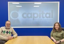 Capital Service Solutions Managing Director Moreland McDiarmid with Jill Thomson