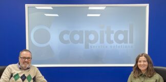 Capital Service Solutions Managing Director Moreland McDiarmid with Jill Thomson