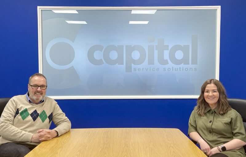 Capital Service Solutions Managing Director Moreland McDiarmid with Jill Thomson