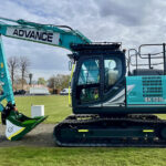 Kobelco excavator at ScotPlant