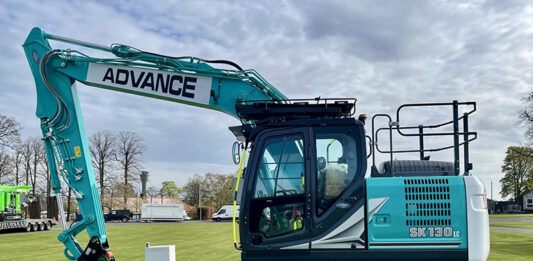 Kobelco excavator at ScotPlant