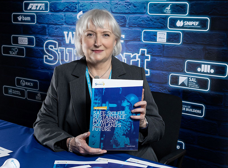 Sharon Miller with SELECT manifesto