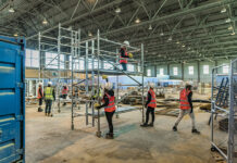 Scaffolding training taking place