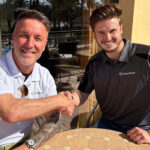 Insurepair managing director Richard O’Donnell with Spanish-based building surveyor Liam Taylor