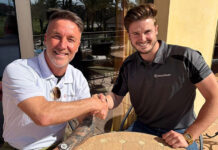 Insurepair managing director Richard O’Donnell with Spanish-based building surveyor Liam Taylor