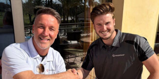 Insurepair managing director Richard O’Donnell with Spanish-based building surveyor Liam Taylor