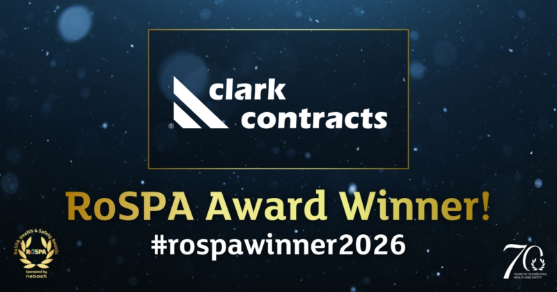 Clark Contracts Rospa award