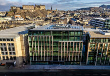 Knight Frank begins new chapter with Edinburgh office move Edinburgh office building with castle in background