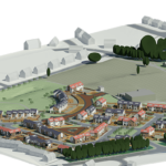 Works start on 137-home Denny housing development 3D South West bird's eye