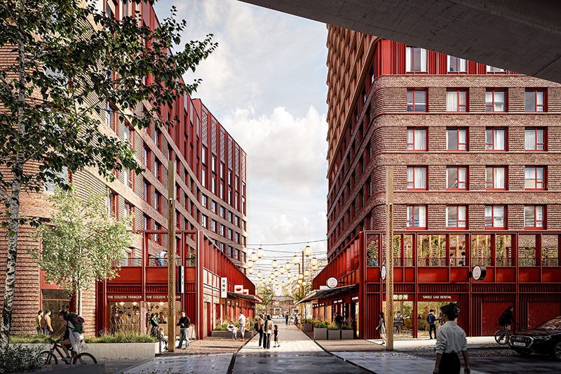 CGI of Glasgow Chinatown plans