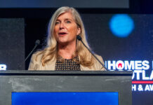 Jane Wood at podium