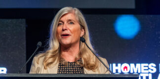 Jane Wood at podium