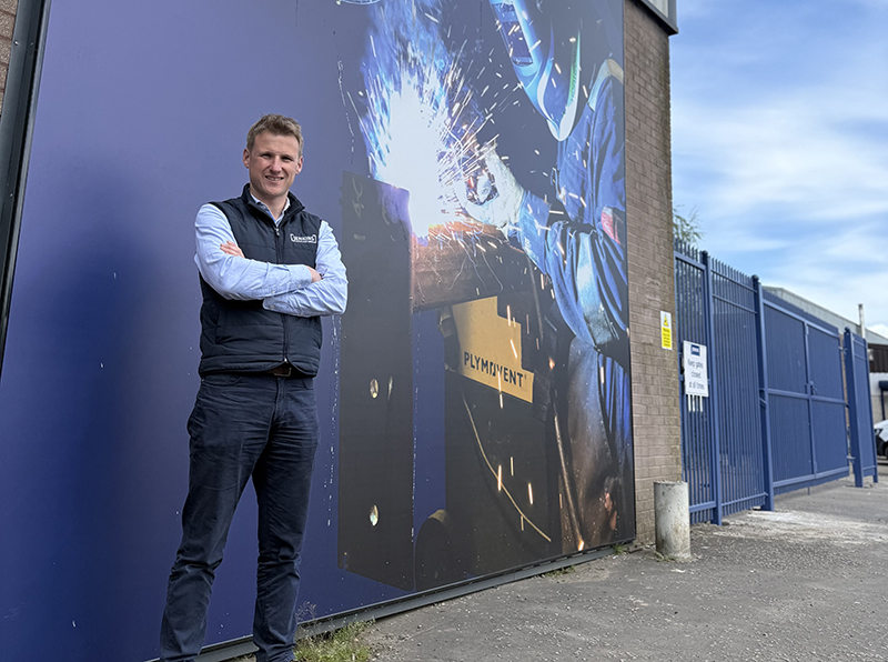 Jonny Jenkins, managing director of Jenkins Fabrications, at the business's new Bankside base