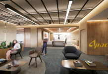 CGI of Aberdeen office fit-out