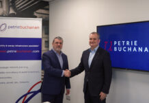 L-R, John Petrie, director at Petrie Buchanan, and Allan McGill, managing director at Wallace Whittle