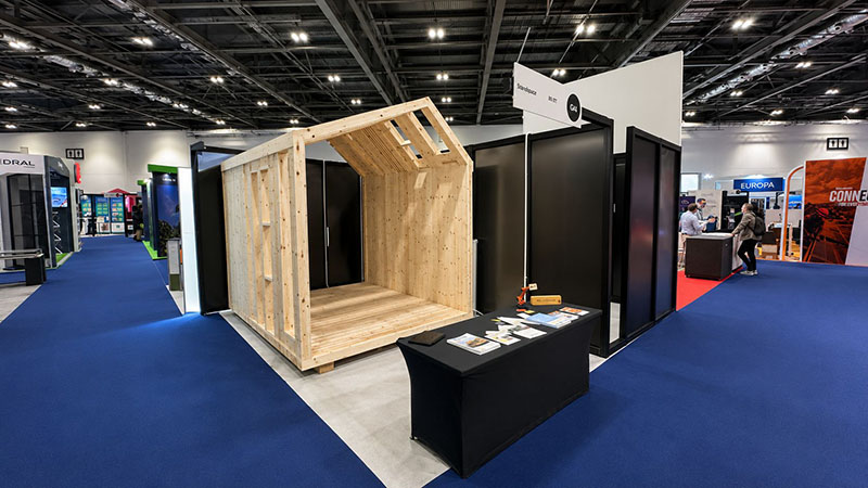 New rig demonstrating the full assembly and disassembly of multiple structural timber systems displayed at Futurebuild