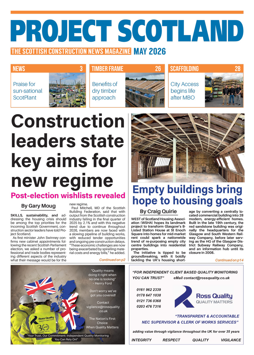 front cover of project scotland magazine