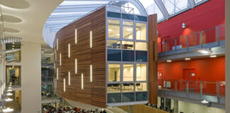 Queen Margaret University atrium