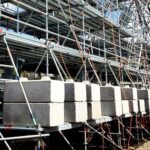 Scaffold precast concrete project