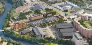 Aerial of site