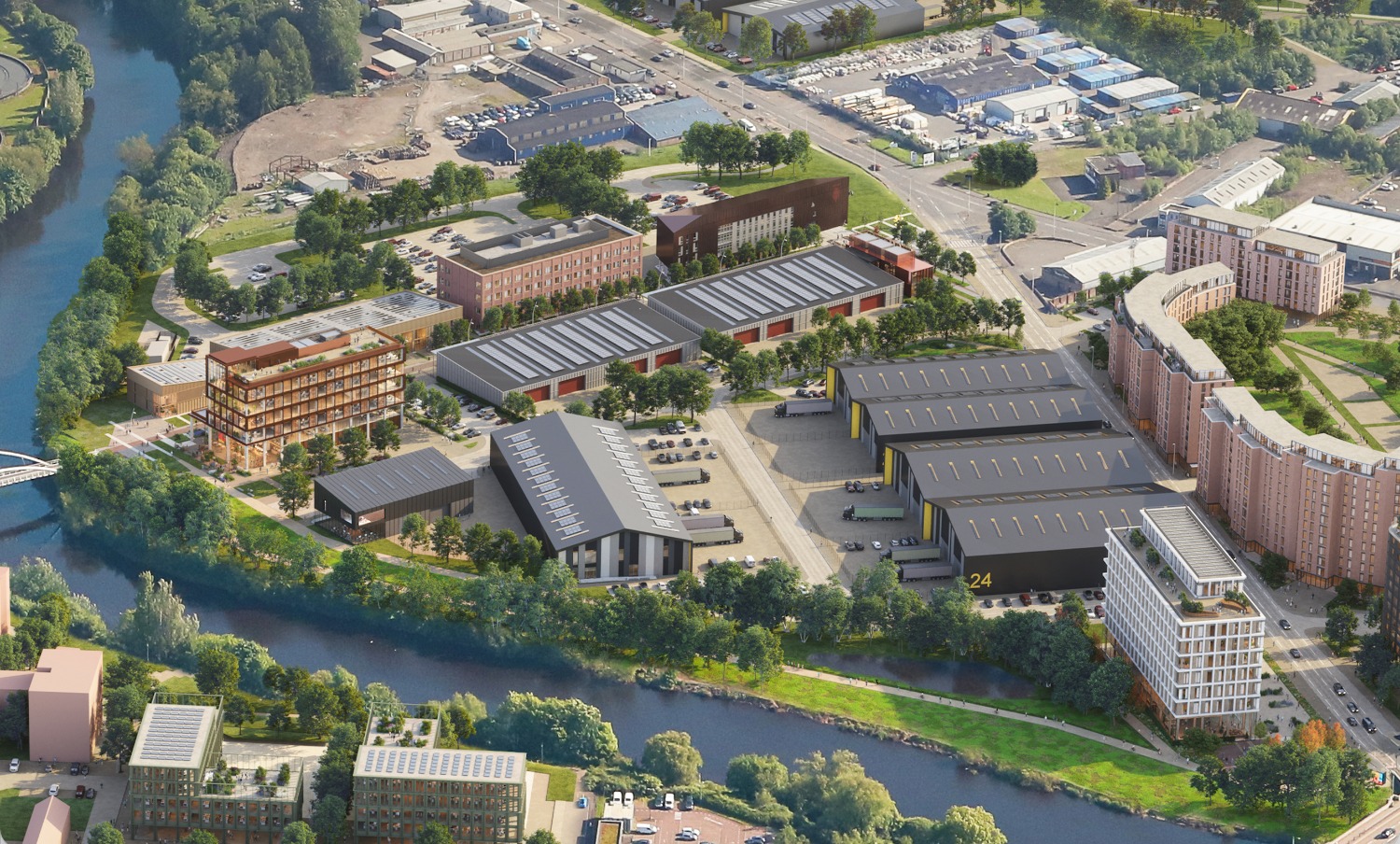 Aerial of site