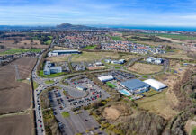 Aerial image of Shawfair
