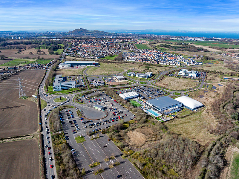 Aerial image of Shawfair