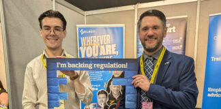 Lloyd Melville (left) with SELECT branch chair Mike Campbell