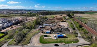 Housebuilding site in Winchburgh