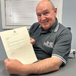 Charlie Smillie with MP's letter