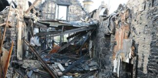 Fire-ravaged Cameron House Hotel