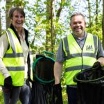 Barratt employees in litter clean up project