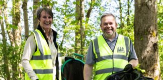 Barratt employees in litter clean up project