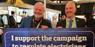 Colin Beattie (left) with SELECT past president Kevin Griffin