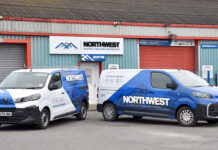 Award-winning roofing business refuses to rest on its laurels Northwest Roofing & Building Maintenance vans outside HQ