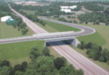 CGI of Dunfermline link road project