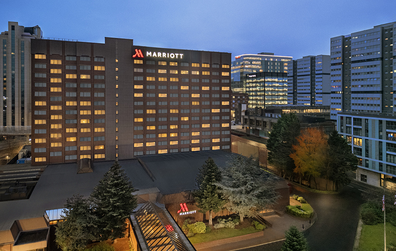 Exterior of Glasgow Marriott Hotel