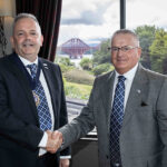 MD of Dundee electrical firm elected president of Scotland’s largest construction trade body SELECT president Darren Crockett and outgoing president Mike Stark