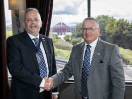 MD of Dundee electrical firm elected president of Scotland’s largest construction trade body SELECT president Darren Crockett and outgoing president Mike Stark