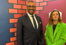 Sir James Cleverly and Iona Stewart-Richardson
