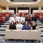 Lecture theatre refurbishment team