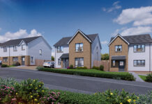 CGI of new homes in Bridgend