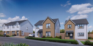 CGI of new homes in Bridgend